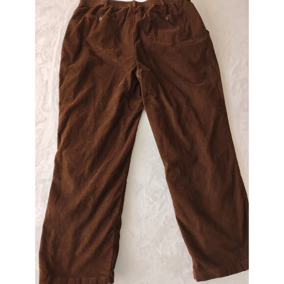 Vtg Haband Ice House Flannel Lined Corduroy Pants O3T Hunting Outdoor 44L Brown - Picture 4 of 11